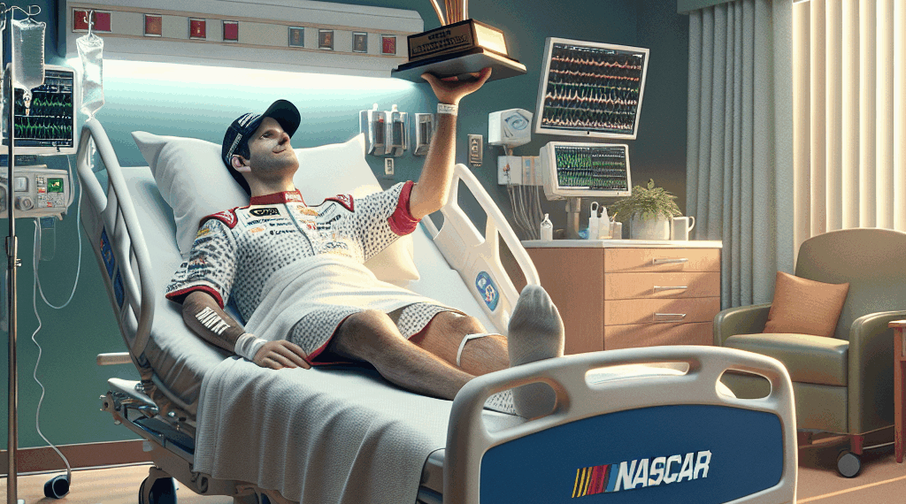 Piloto de Nascar terminó hospitalizado tras celebrar su victoria 🎦