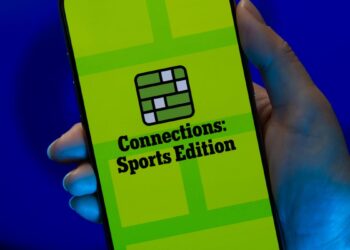 NYT Connections: Sport Edition on a phone