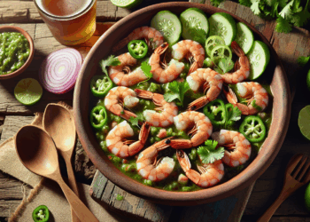 Cómo hacer aguachile verde con camarones, la receta fácil con 6 ingredientes