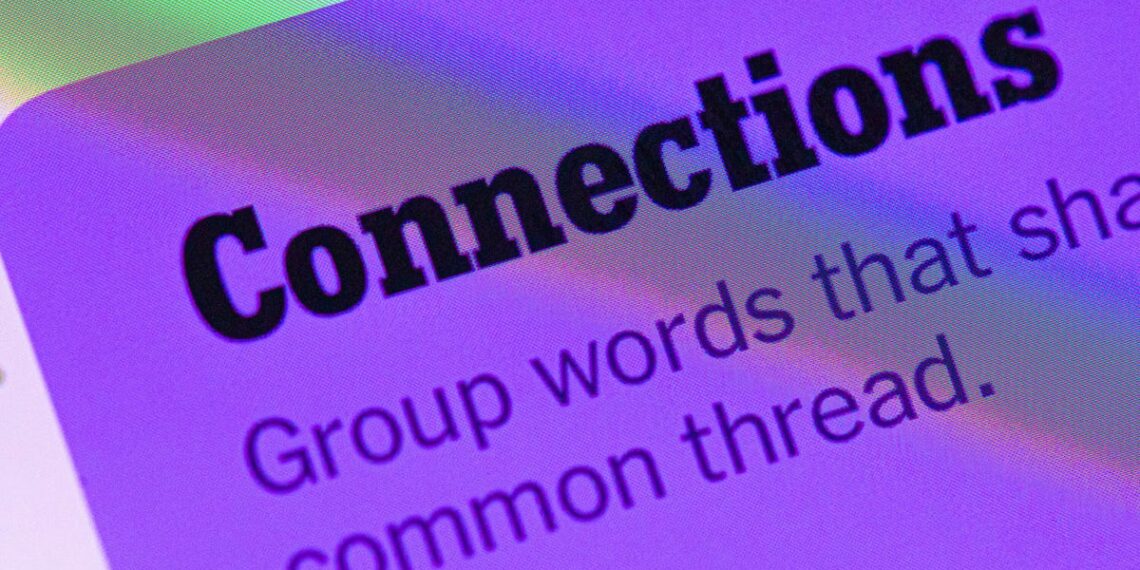 NYT word games connections