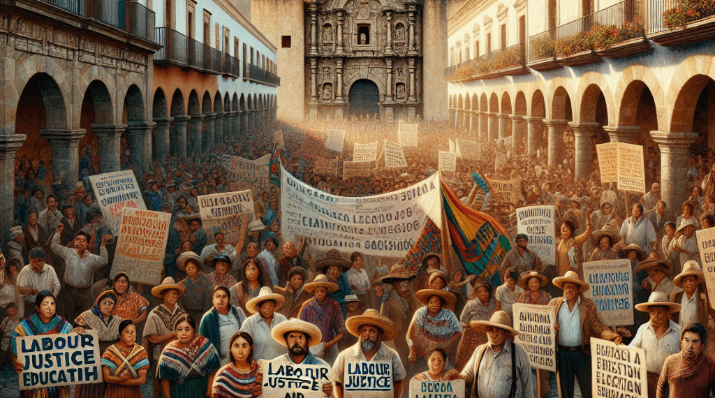 SUTTEBCEO obstructa cruce en Oaxaca para reclamar justicia en el ámbito laboral y educativo. – Dimension Turistica Magazine