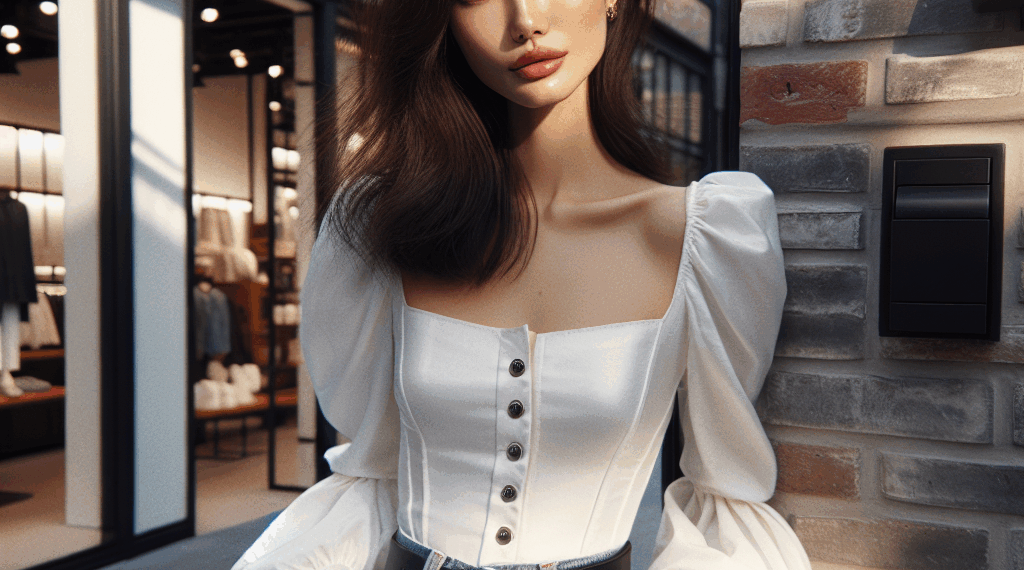 7 blusas largas color blanco elegantes para llevar con jeans acampanados en verano 2025