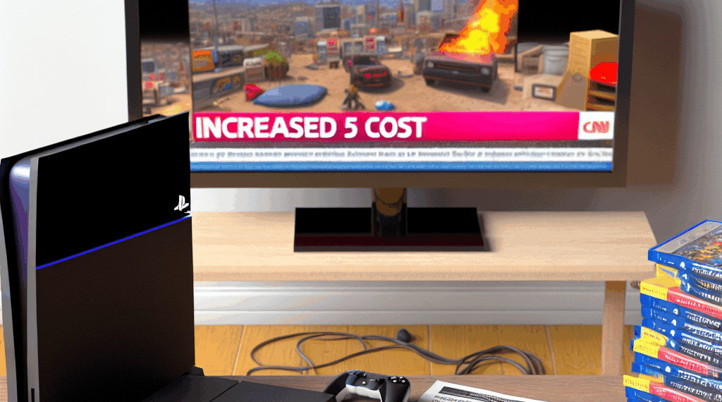 PlayStation 5 logo on console