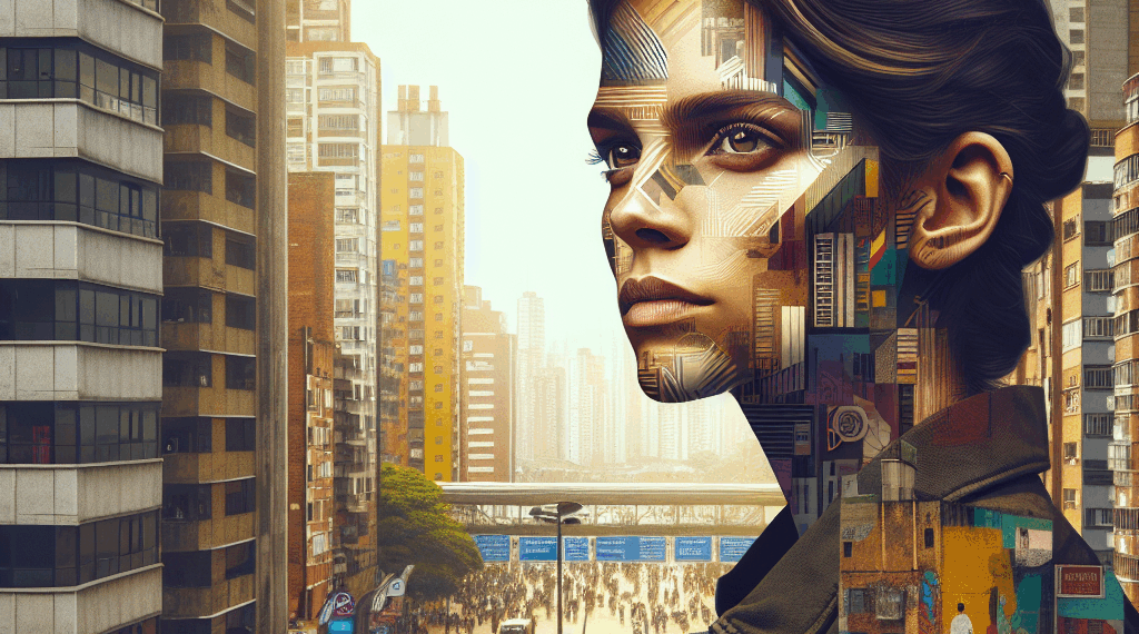 Modelo luce unos pantalones con blusa romántica en PinkFilosofy Colombiamoda 2025