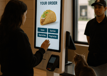 the outside facade of a Taco Bell restaurant