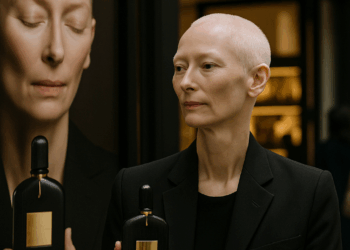 Tilda Swinton lidera la promoción del nuevo fragancia Black Orchid Reserve. – Dimension Turistica Magazine