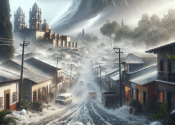 #Michoacán Tremenda Granizada Cubre Calles, Patios Y Plazas De Tancítaro; Sólo Hubo Daños Menores - Changoonga.com