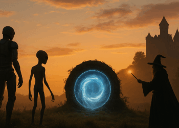 una locura de ciencia ficción que combina autómatas, extraterrestres, desplazamientos temporales y hechiceros de la época medieval. – Dimension Turistica Magazine