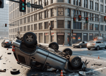 Accidente de volcadura en intersección semafórica de Torreón – Dimension Turistica Magazine