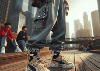 Tenis Puma Speecat y baggy jeans negros, la fórmula cómoda para llevar los fines de semana