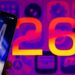 An iPhone next to the number 26.