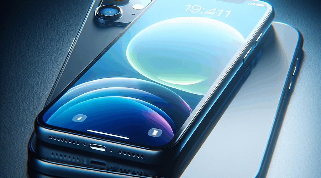 In this photo illustration, the logo of Apple Inc. is displayed on a smartphone screen, with the company's iconic black apple symbol visible in the background.