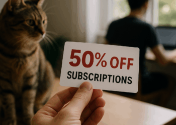 Get 50 percent off subscriptions
