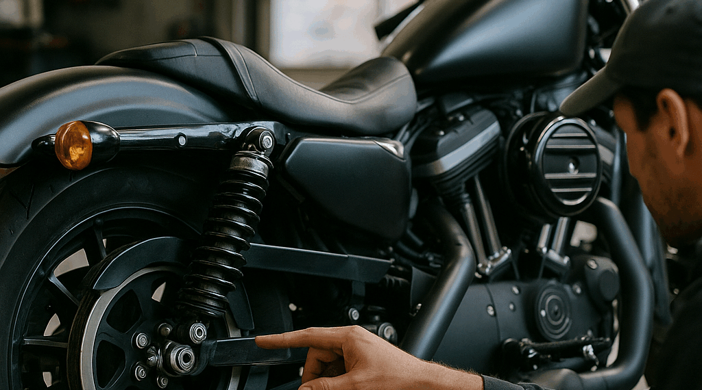 ¿Moto Harley Davidson? Consulta si debes acudir a revisión por falla en amortiguador trasero