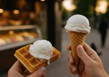 tienen 125 sabores y puedes elegir entre waffle o conos tradicionales