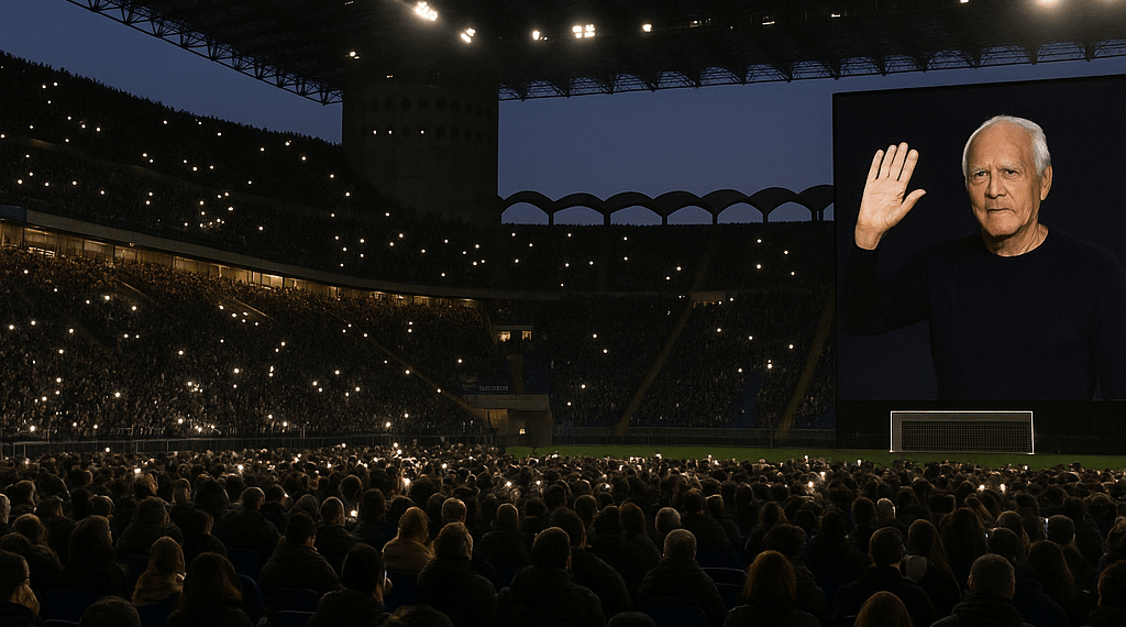 17.000 personas despidieron a Armani en Milán