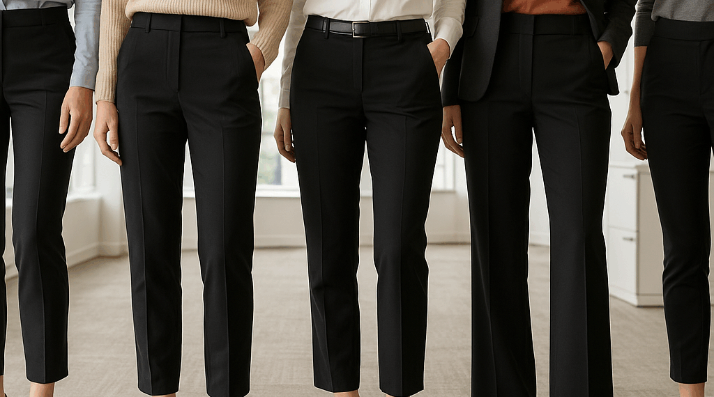 6 pantalones negros elegantes para llevar a la oficina en otoño 2025, según pasarelas y street style