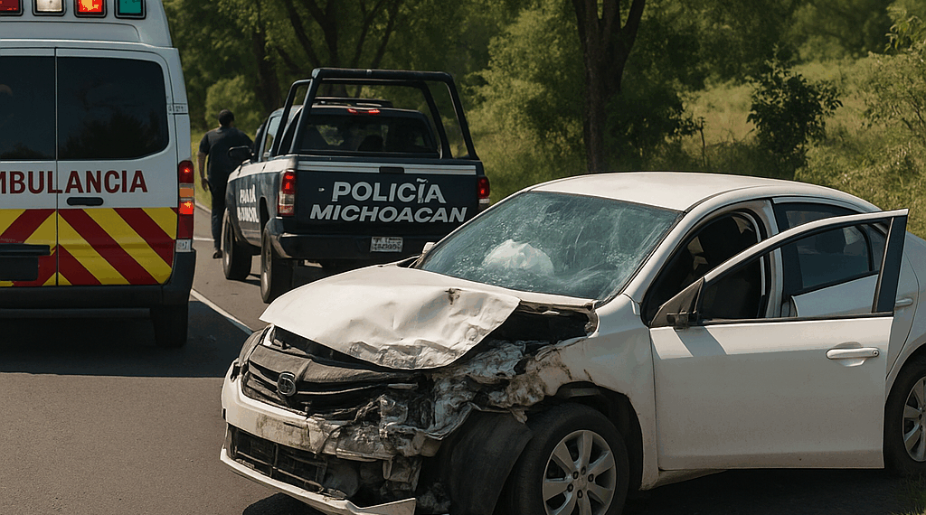 #Michoacán Fatal Choque Vehicular En La Siglo XXI Deja Un Muerto y Siete heridos - Changoonga.com