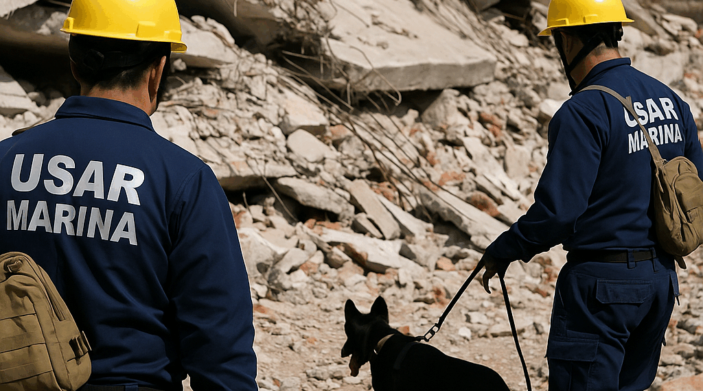 ¿Qué hace el equipo de Búsqueda y Rescate Urbano (USAR) de la Marina?