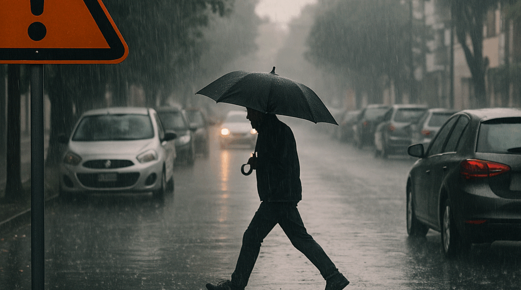Alerta naranja por lluvias en Cuauhtémoc y GAM: prevén encharcamientos e inundaciones