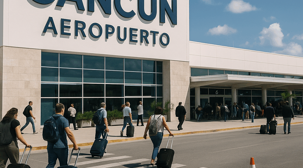 Moviliza aeropuerto de Cancún 20.4 millones de pasajeros entre enero y agosto de este año