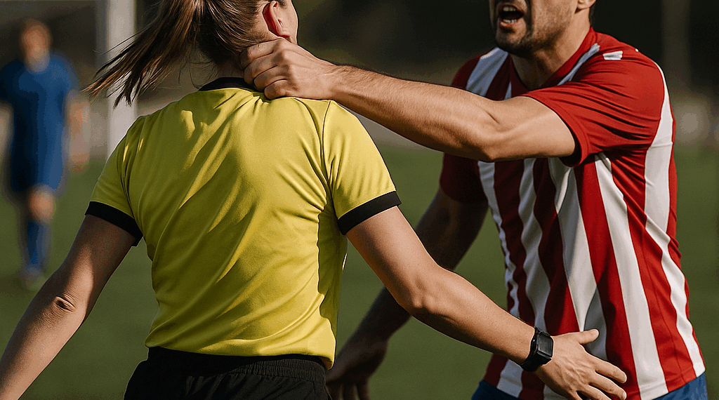 ¡Lamentable! Árbitra Vanessa Ceballos es golpeada en la cara por un jugador en pleno partido