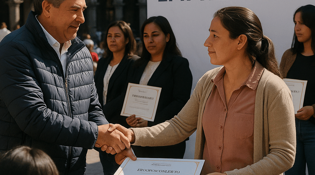 Alcalde de Puebla entregó reconocimientos a 200 emprendedoras