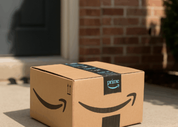 The logo and lettering of global online mail order company Amazon can be seen on the façade of Amazon Germany's headquarters in Parkstadt Schwabing in Munich (Bavaria).