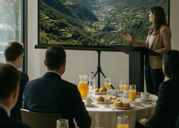 Con asistencia total, Andorra mostró sus encantos en un desayuno para agencias de viajes y tour operadores. – Dimension Turistica Magazine