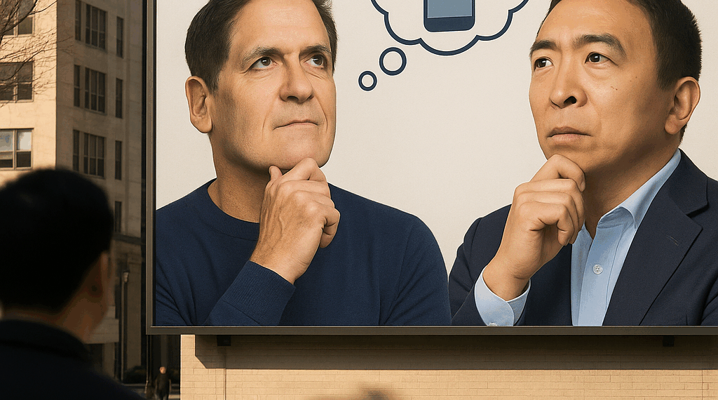 Andrew Yang took inspiration from Mark Cuban for his budget cell carrier Noble Mobile