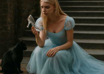 Anya Taylor-Joy encarna una Cenicienta moderna con este vestido Dior y zapatos blancos puntiagudos