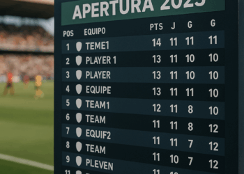 Así queda la Tabla General del Apertura 2025 tras la Jornada 11