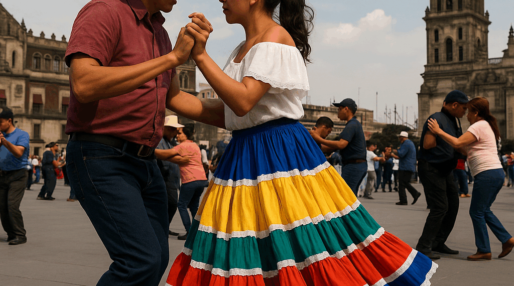 Baila al ritmo de la cumbia de Los Ángeles Azules en el Zócalo de la CDMX