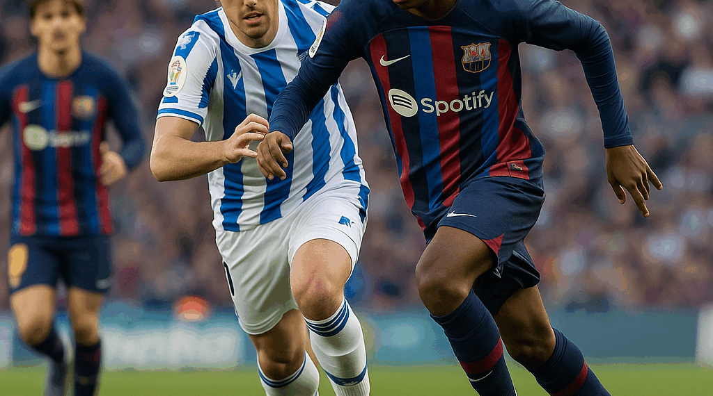 Barcelona vence 2-1 a Real Sociedad en duelo vibrante; Lamine Yamal brilla en su regreso