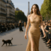 Belinda triunfa en el desfile de L'Oréal Paris con un minivestido y zapatos pumps