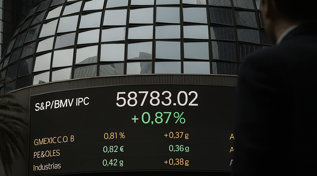 Bolsa mexicana toca un nuevo máximo intradía; mineras y Alsea lideran las ganancias