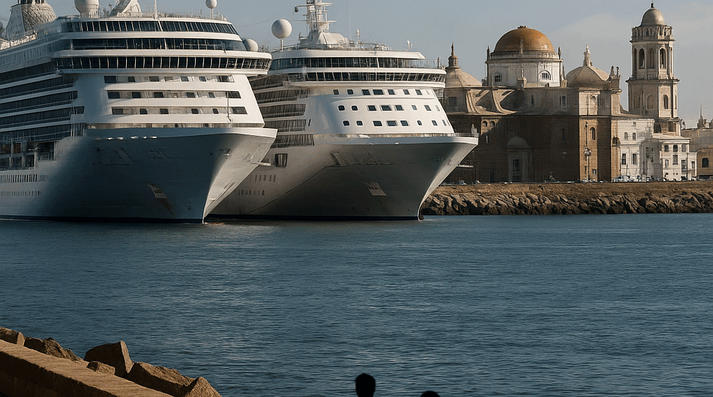 Cádiz da la bienvenida a septiembre con la llegada simultánea de tres cruceros y la llegada de más de 8.000 turistas.