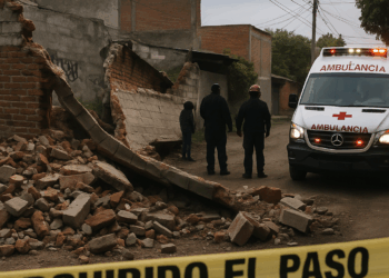 Barda cayó y mató a una mujer en la colonia Volcanes