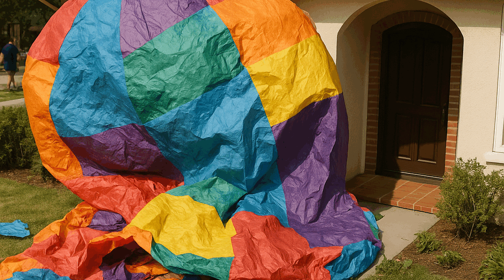 Cae globo de papel en vivienda no hubo personas heridas