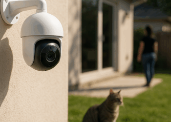 Reolink booth illustration showing cams for IFA.