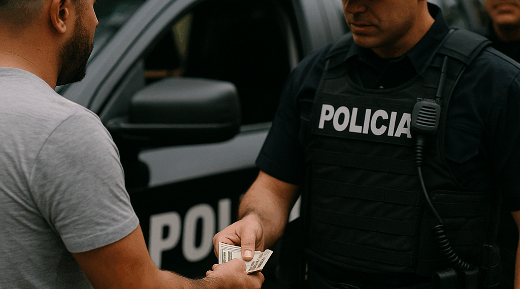 Captan al Bofo Bautista presuntamente sobornando a Policías Viales