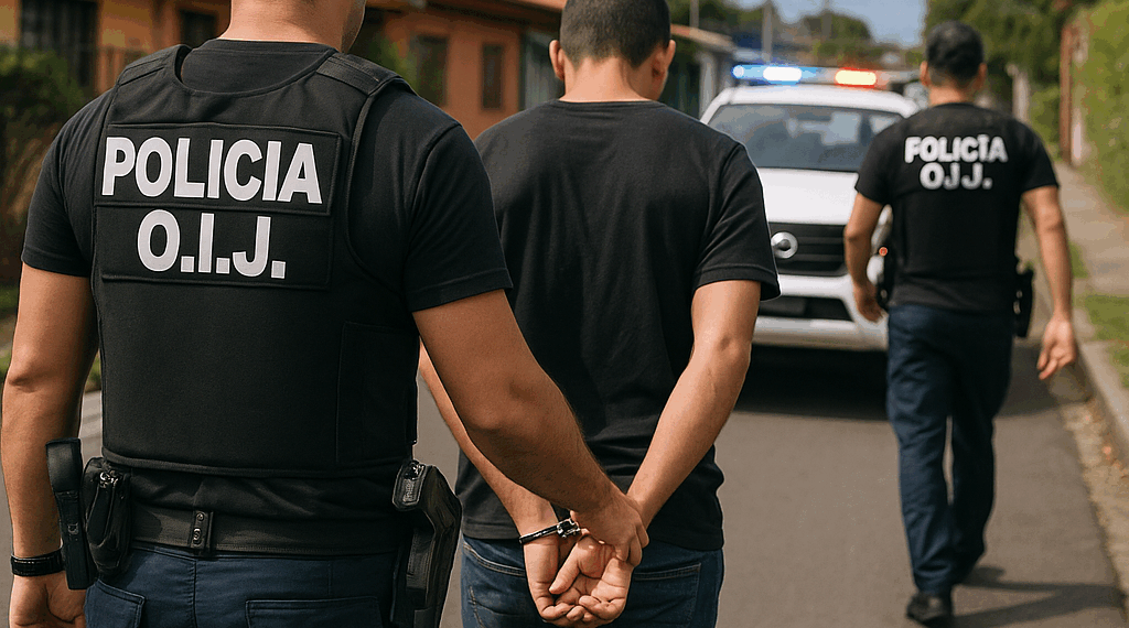La policía de Costa Rica detiene a sospechosos del asesinato de un militar nicaragüense