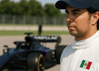 Checo Pérez visita la sede de Cadillac F1 y deja un mensaje al personal