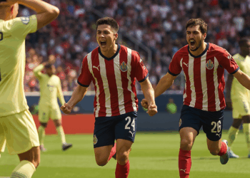 Las Chivas le ganan 2-1 de visita al América en clásico del fútbol mexicano