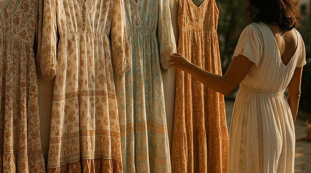 Llegaron a Zara 5 vestidos boho perfectos para llevar en septiembre 2025