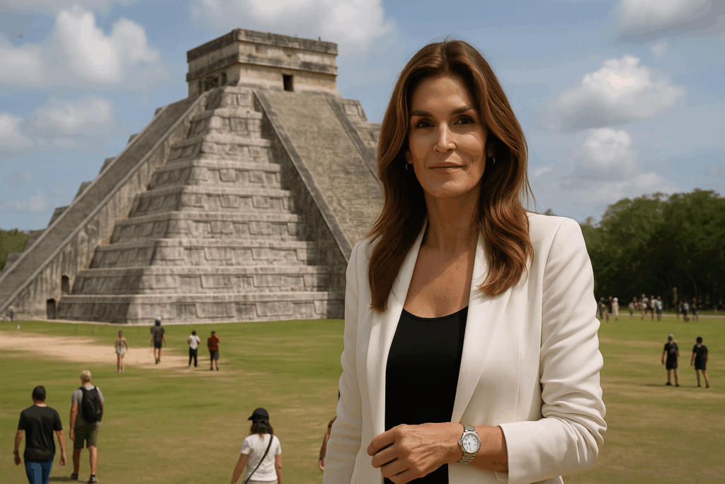 Cindy Crawford llega a México por OMEGA. - Columna Digital
