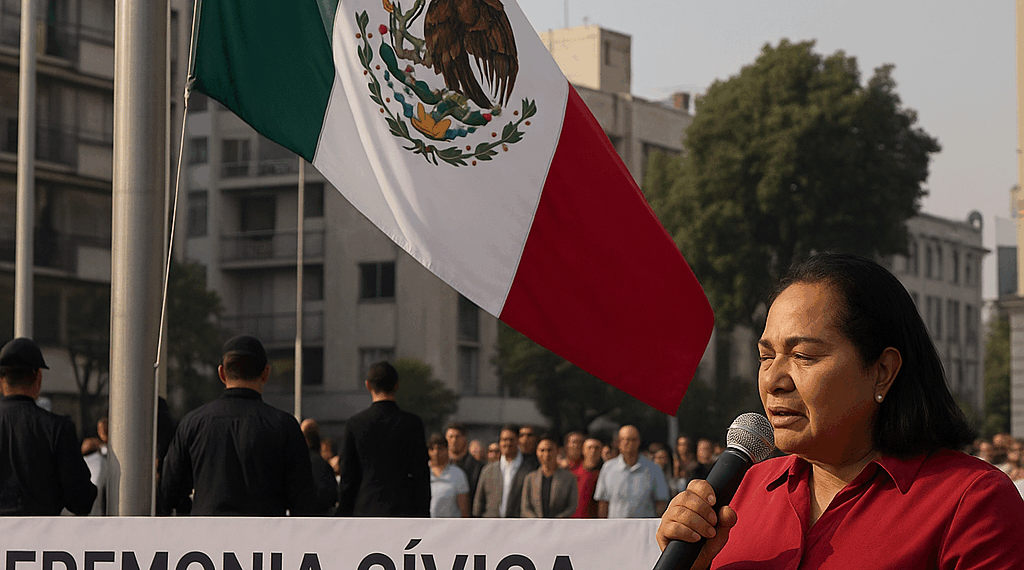 Clara Brugada preside ceremonia cívica de la CDMX por aniversario del 19 de septiembre de los sismos de 1985 y 2017