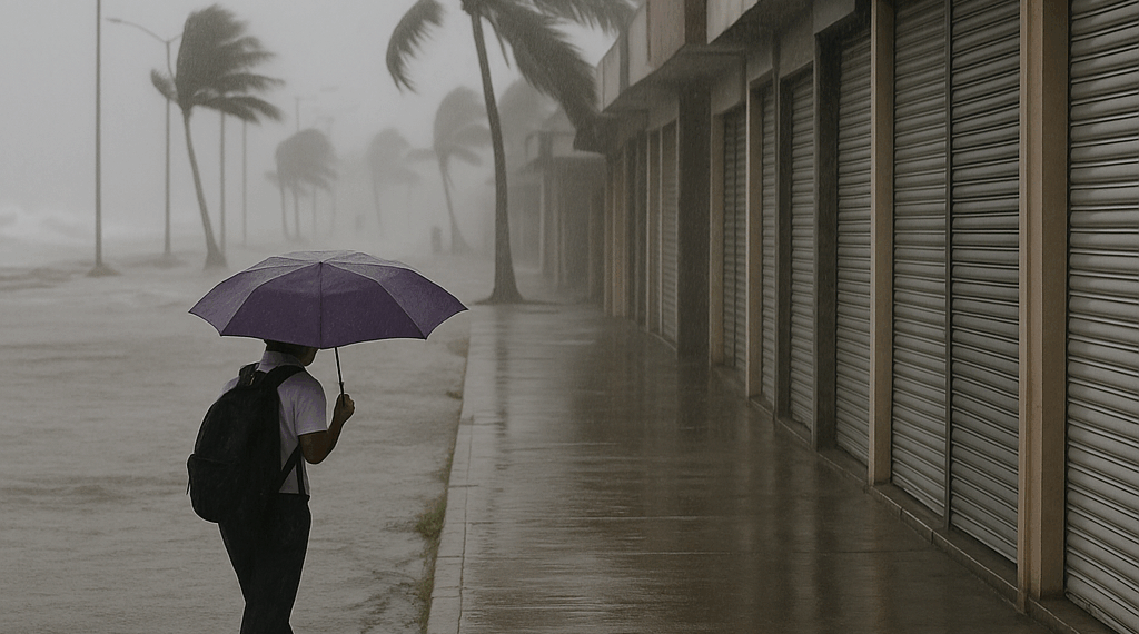 Suspenden clases en Baja California Sur y cierran negocios en la costa por paso del huracán Lorena