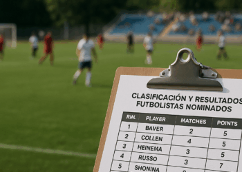 Posiciones y ranking final de futbolistas nominados