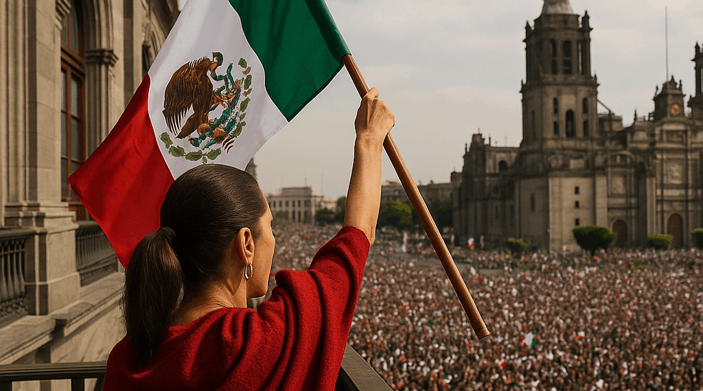 Claudia Sheinbaum encabeza su primer Grito de Independencia